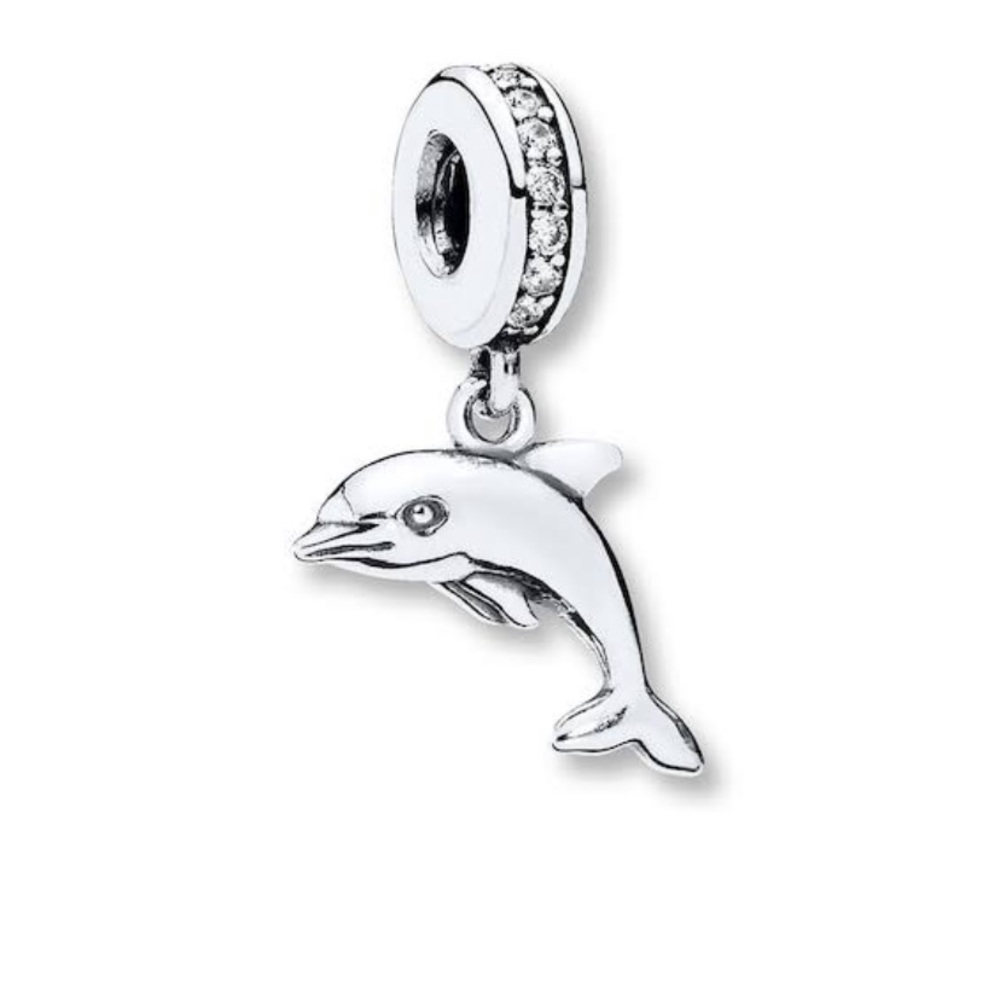 Authentic Pandora Dangle Playful Dolphin